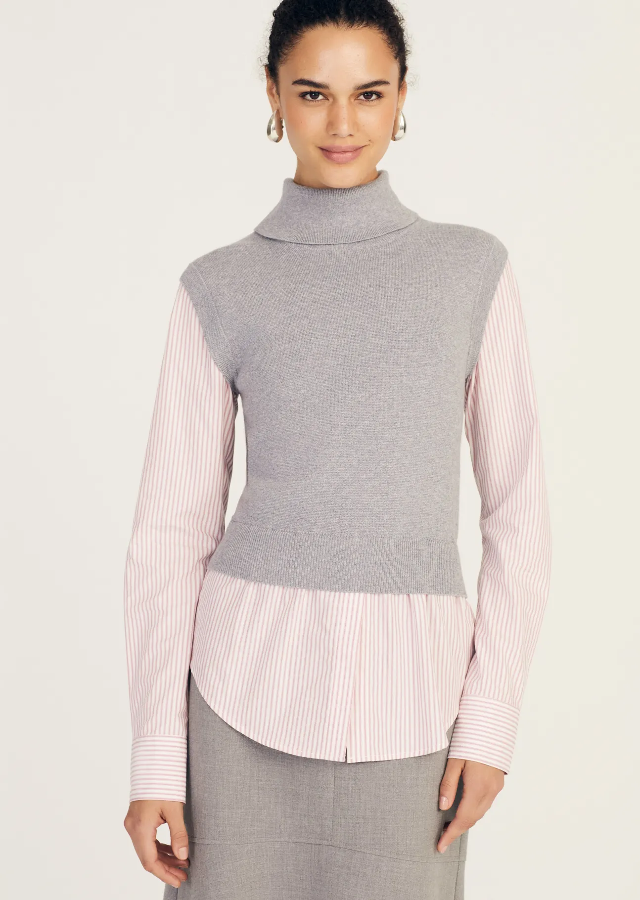 Aissa Mixed Media Top