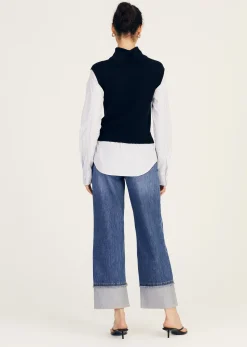 Aissa Mixed Media Top