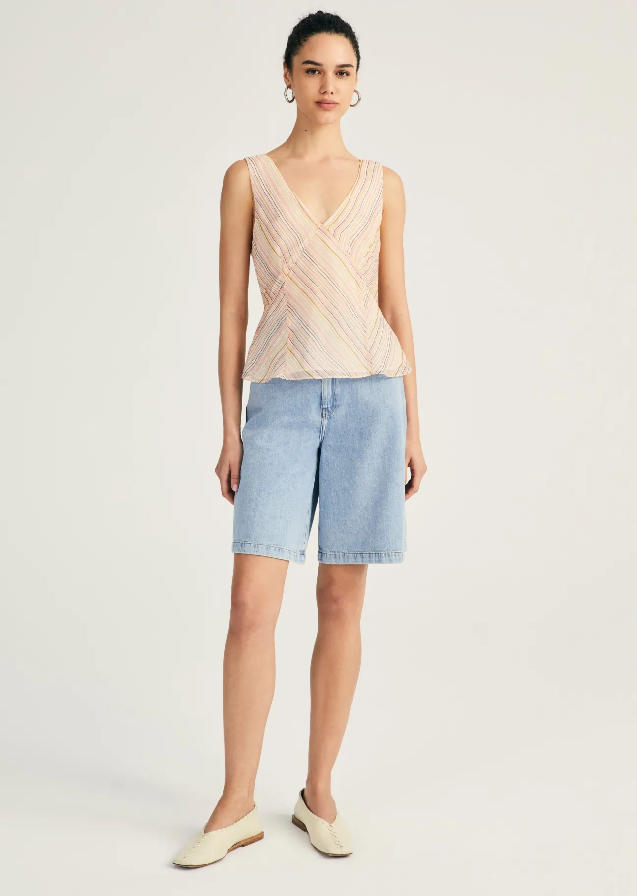 Alix Sleeveless V-Neck Top