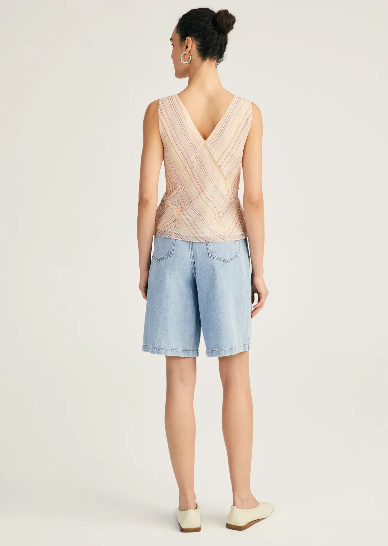 Alix Sleeveless V-Neck Top