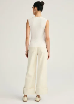 Alya Sleeveless Draped Top