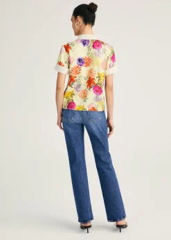 Amina Short Sleeve Button Front Shirt