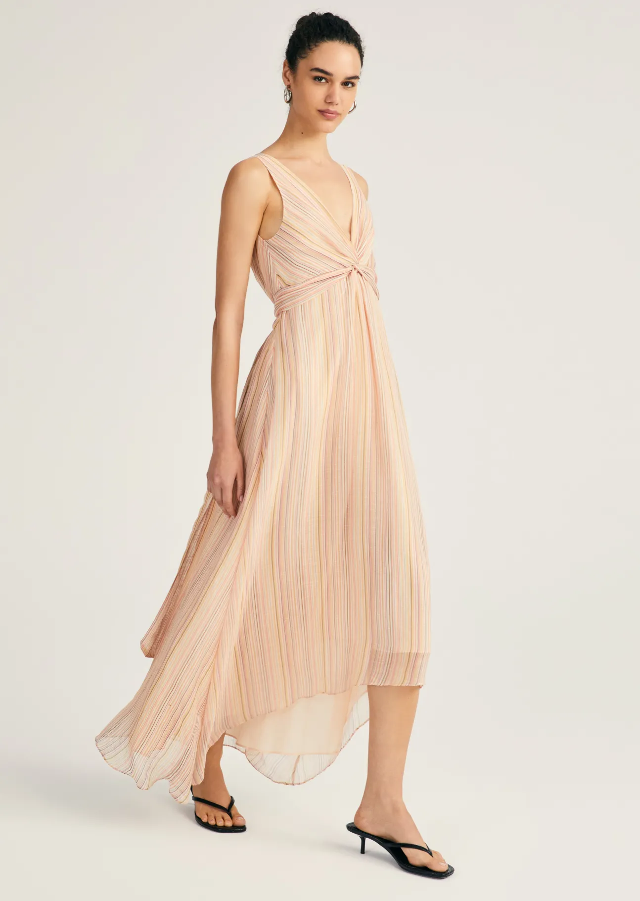 Anna V-Neck Midi Dress