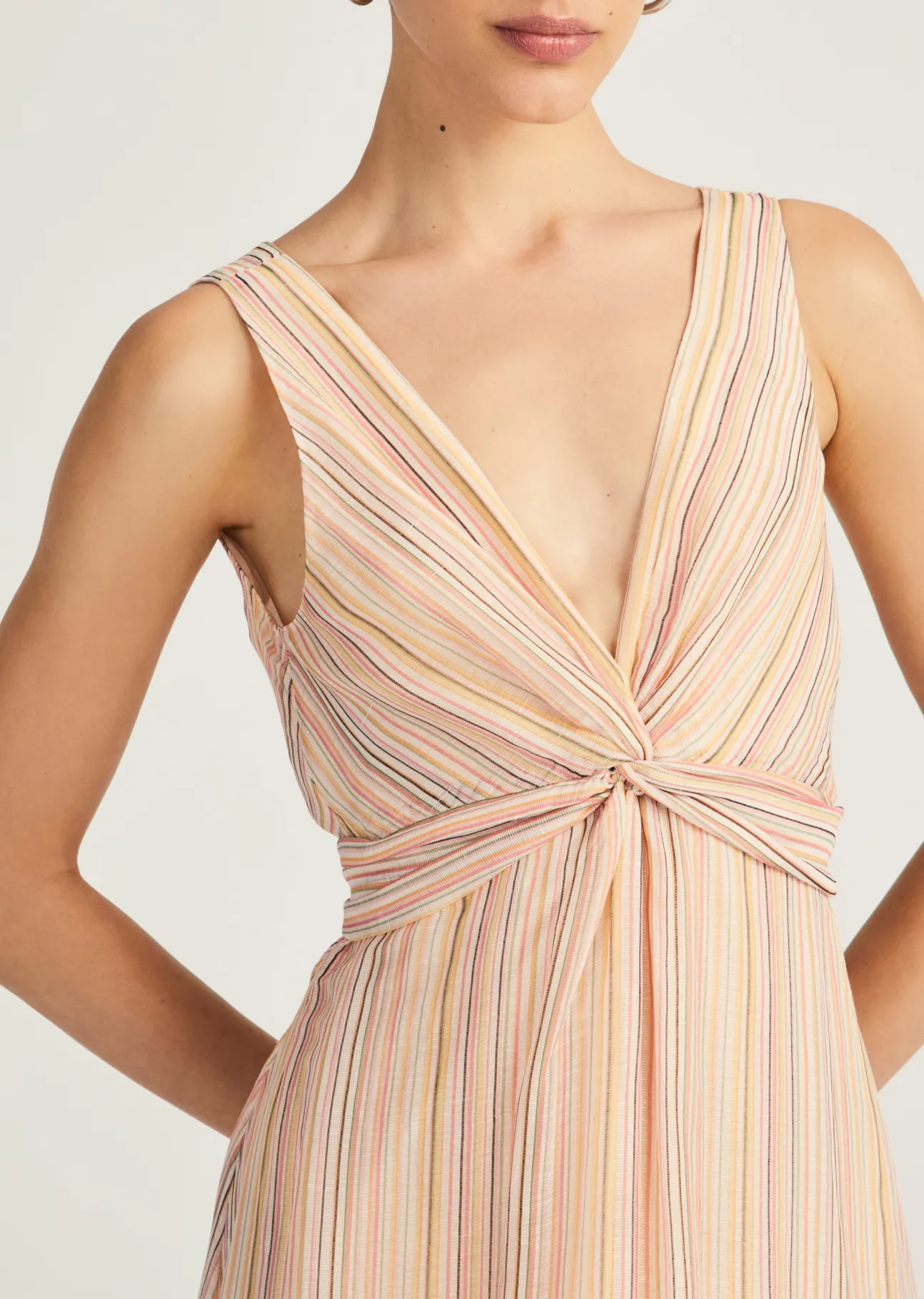 Anna V-Neck Midi Dress