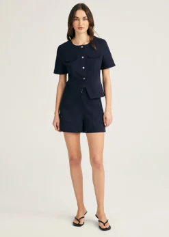 Brenda Short Sleeve Peplum Jacket
