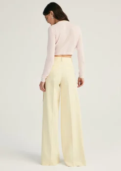 Carter Wide Leg Button Detail Trouser
