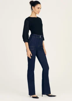 Charles High Rise Pocket Flare
