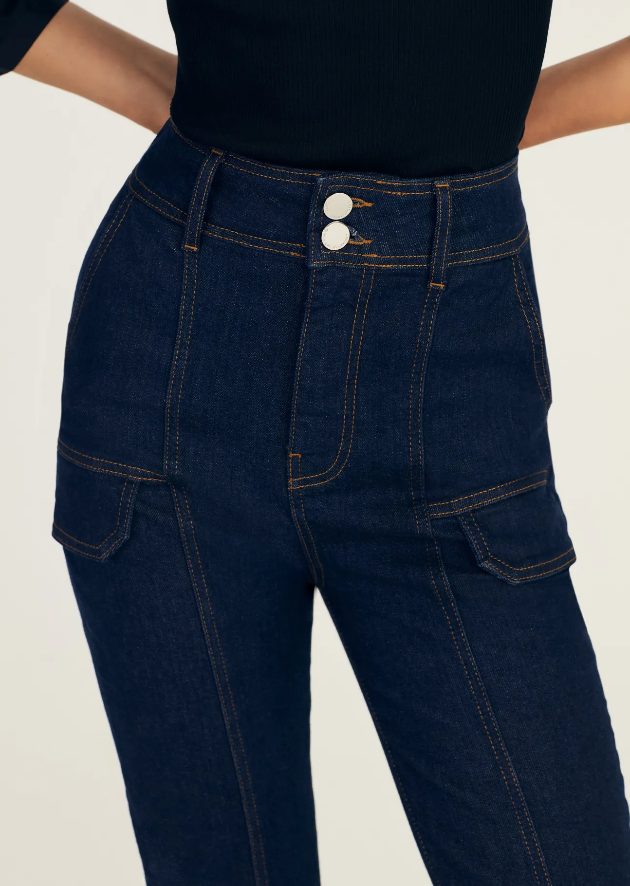 Charles High Rise Pocket Flare