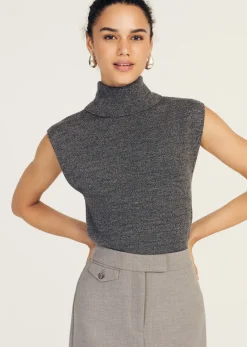 Contro Turtleneck Knit Vest
