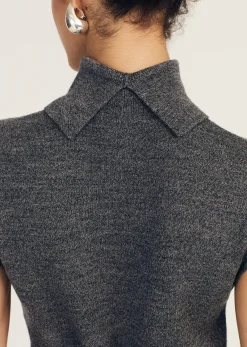Contro Turtleneck Knit Vest