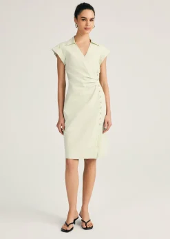 Evi Short Sleeve Buttoned Shirt Dress