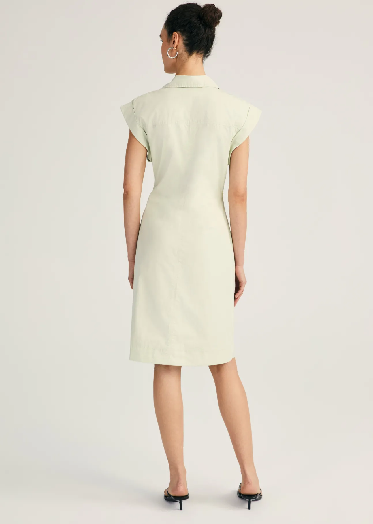 Evi Short Sleeve Buttoned Shirt Dress
