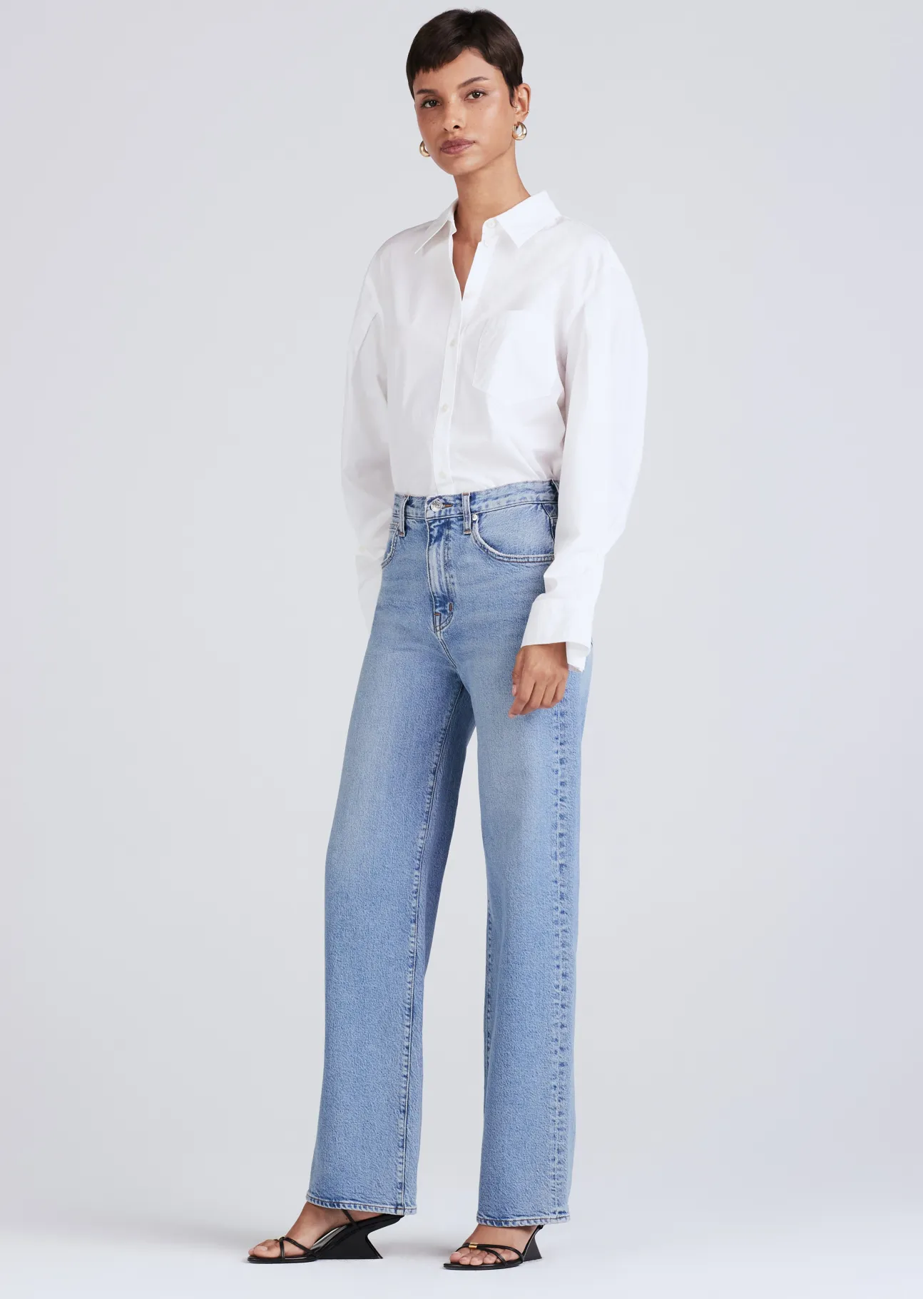 Faye High Rise Tailored Wide Leg