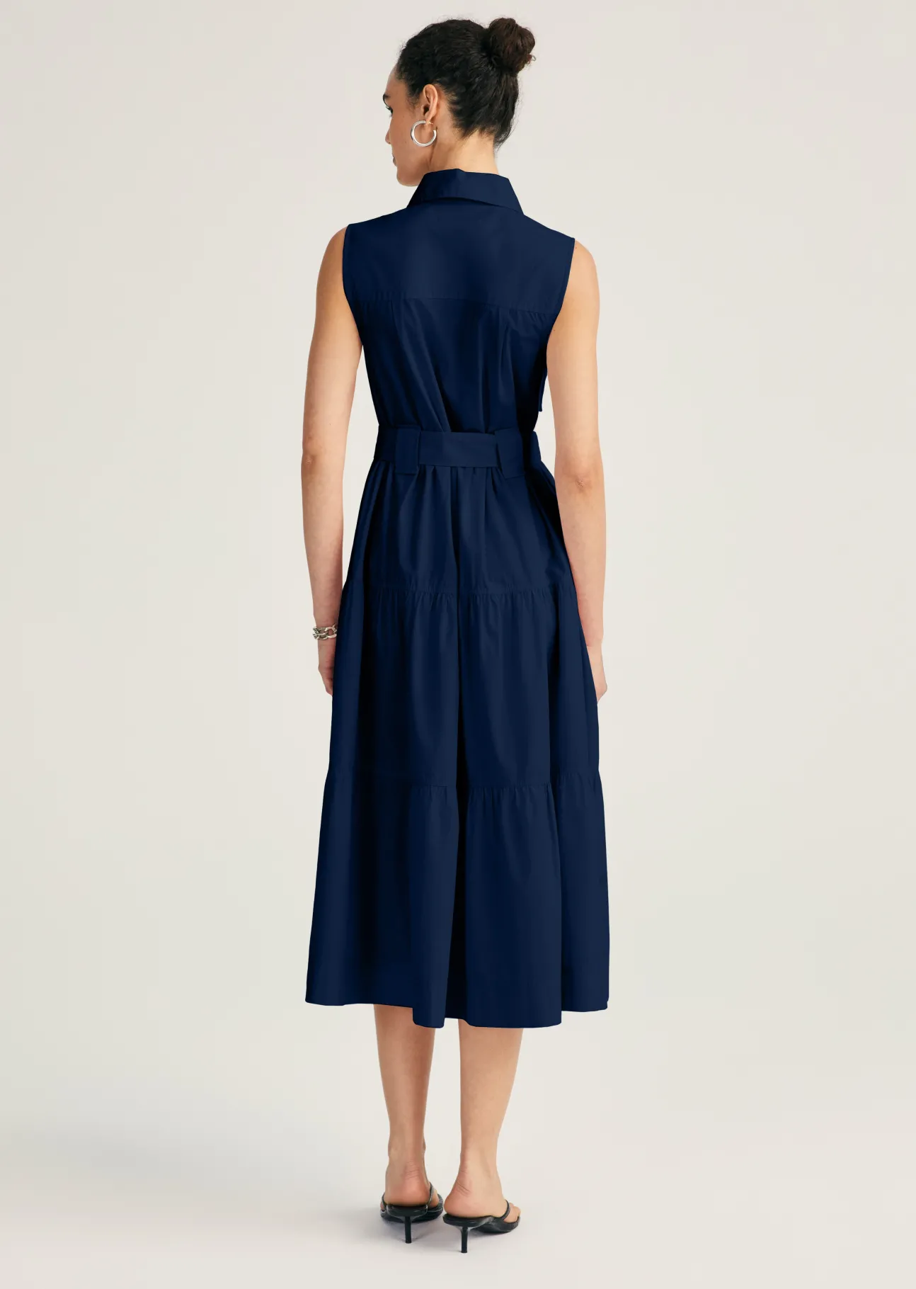 Florence Sleeveless Shirt Dress