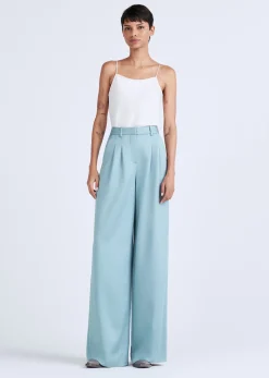 Joetta Wide Leg Pleat Front Trouser