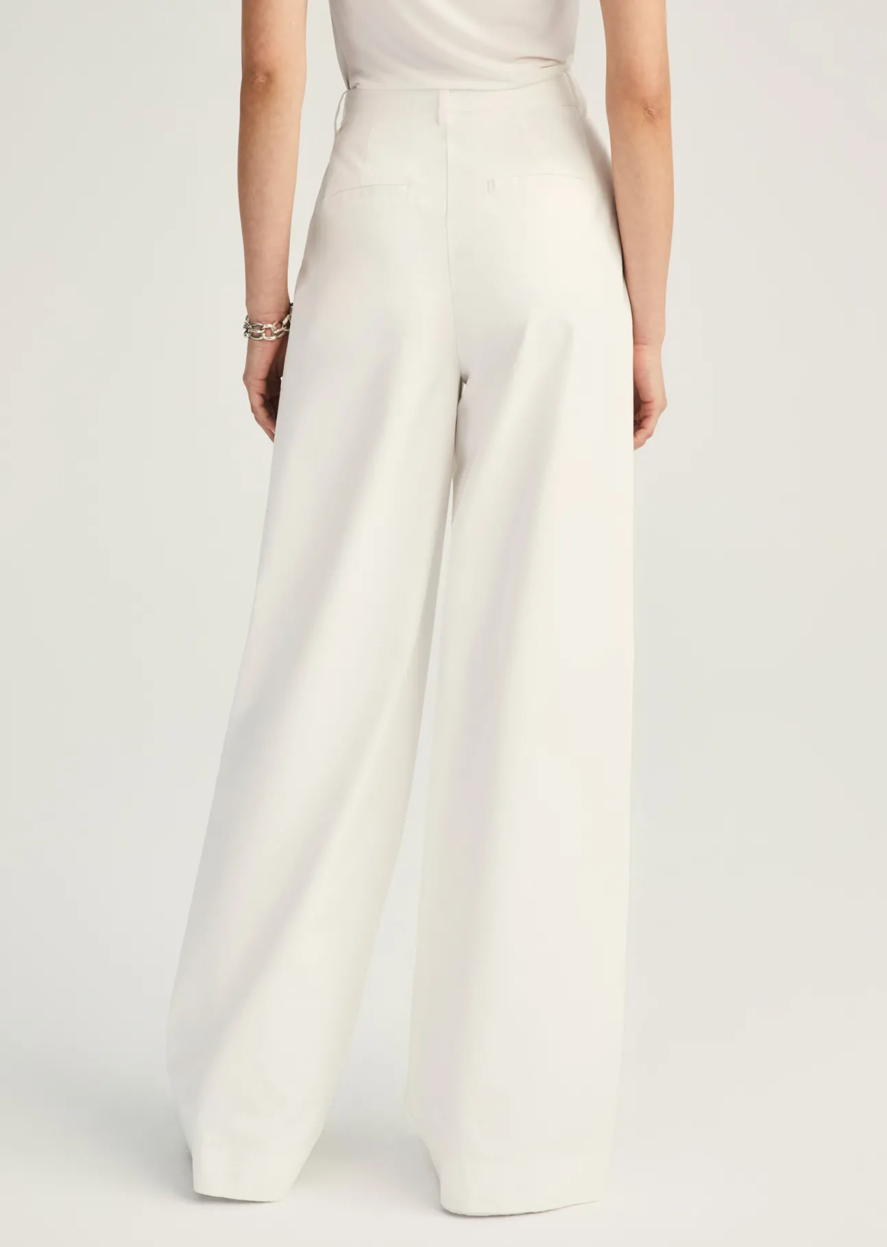 Juliana Wide Leg Pleat Front Trouser
