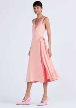 Kathleen Shoulder Tie Midi Dress