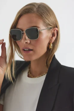 Kirby Oversized Single Wire Cateye Sunglasses