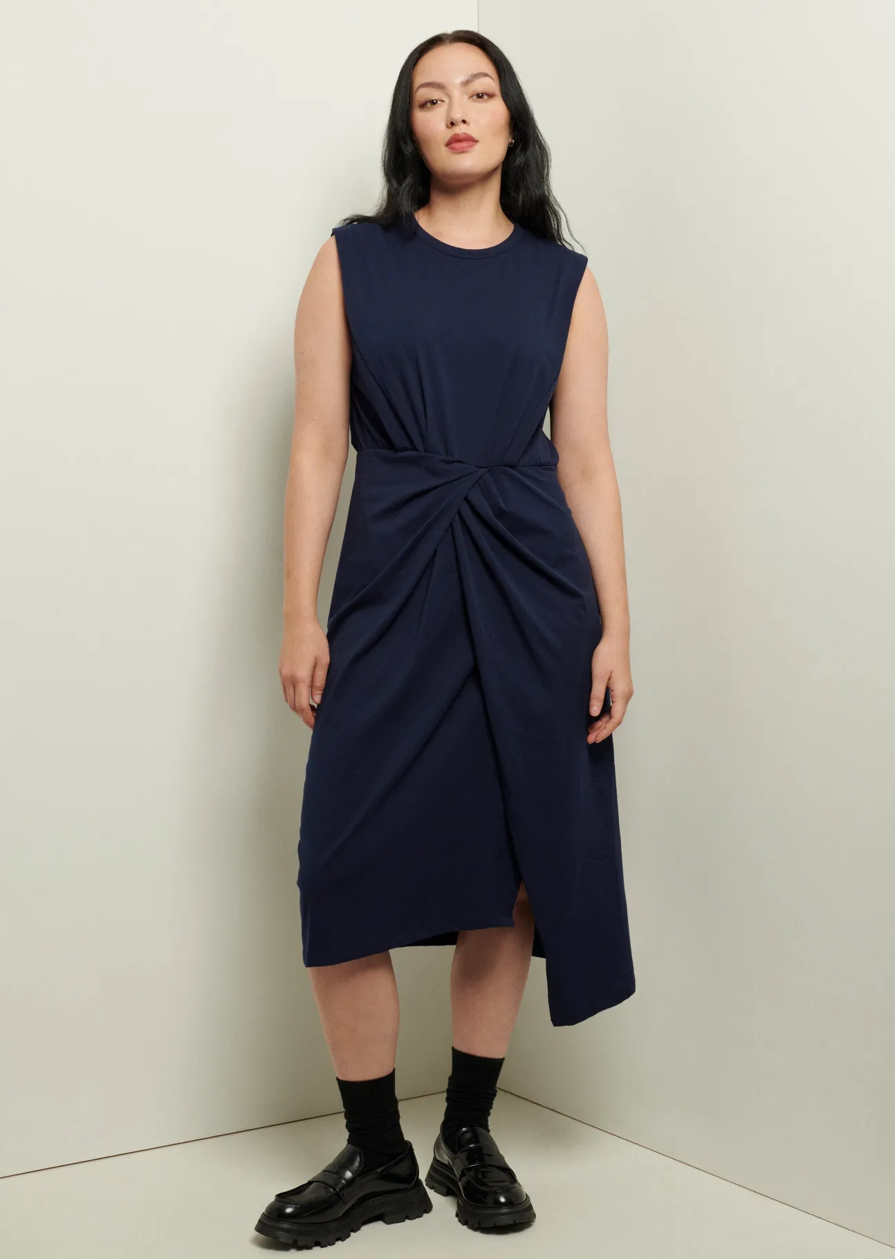 Landry T-Shirt Dress With Twist Wrap Detail