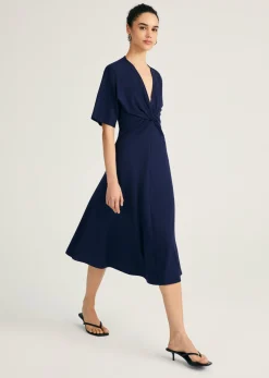 Lorraine Twist Front Midi Dress