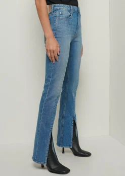 Lucia Front Slit Jeans