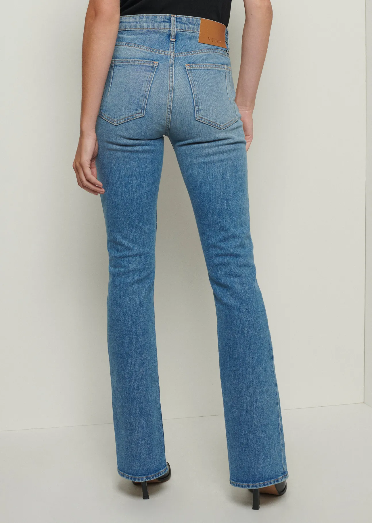 Lucia Front Slit Jeans