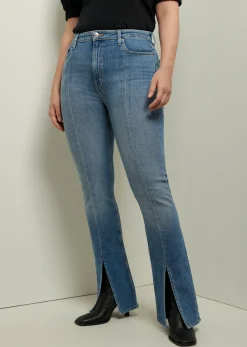 Lucia Front Slit Jeans