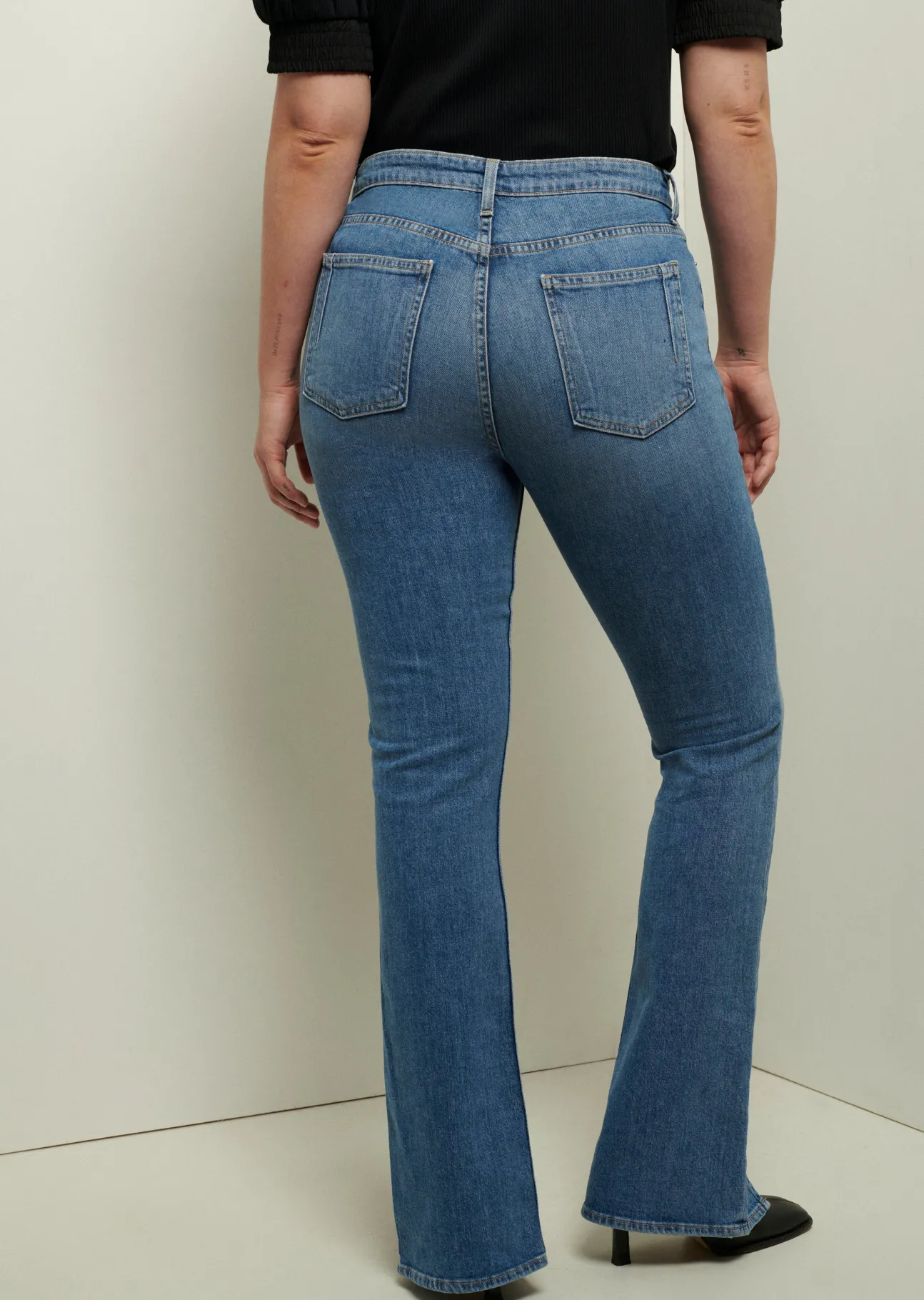 Lucia Front Slit Jeans