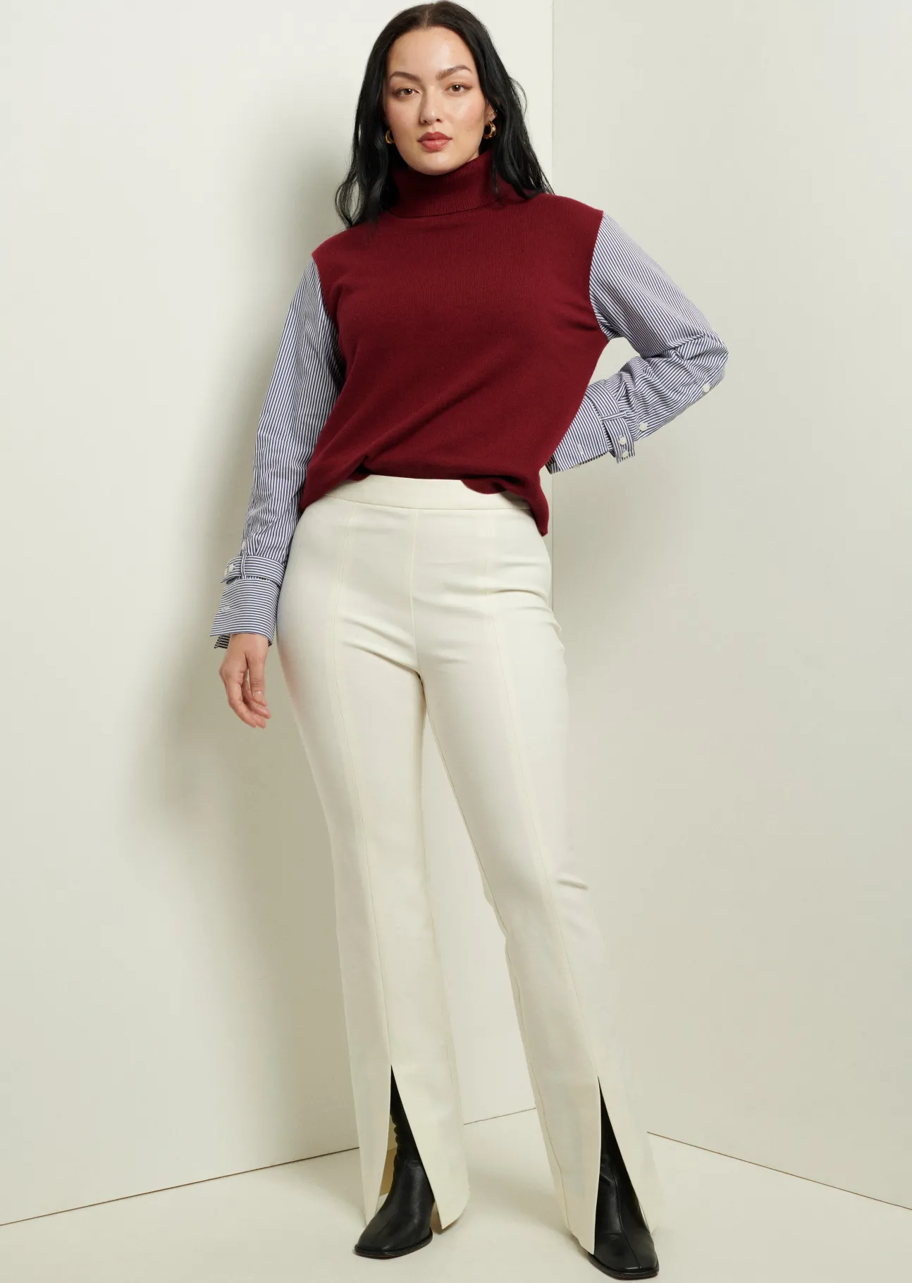 Lucia Front Slit Trousers