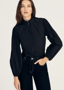 Lupa Pleated Sleeve Top