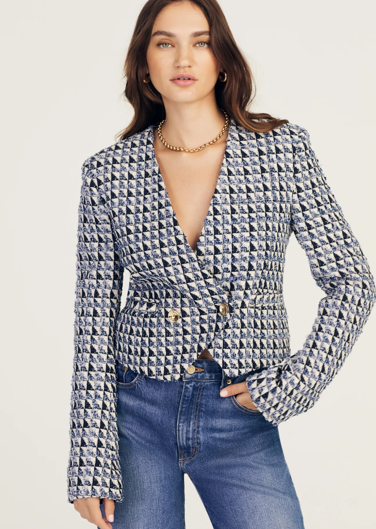 Marcel Fringe Tweed Jacket