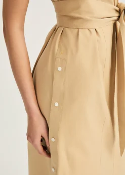 Mikala Short Sleeve Belted Shirt Dress
