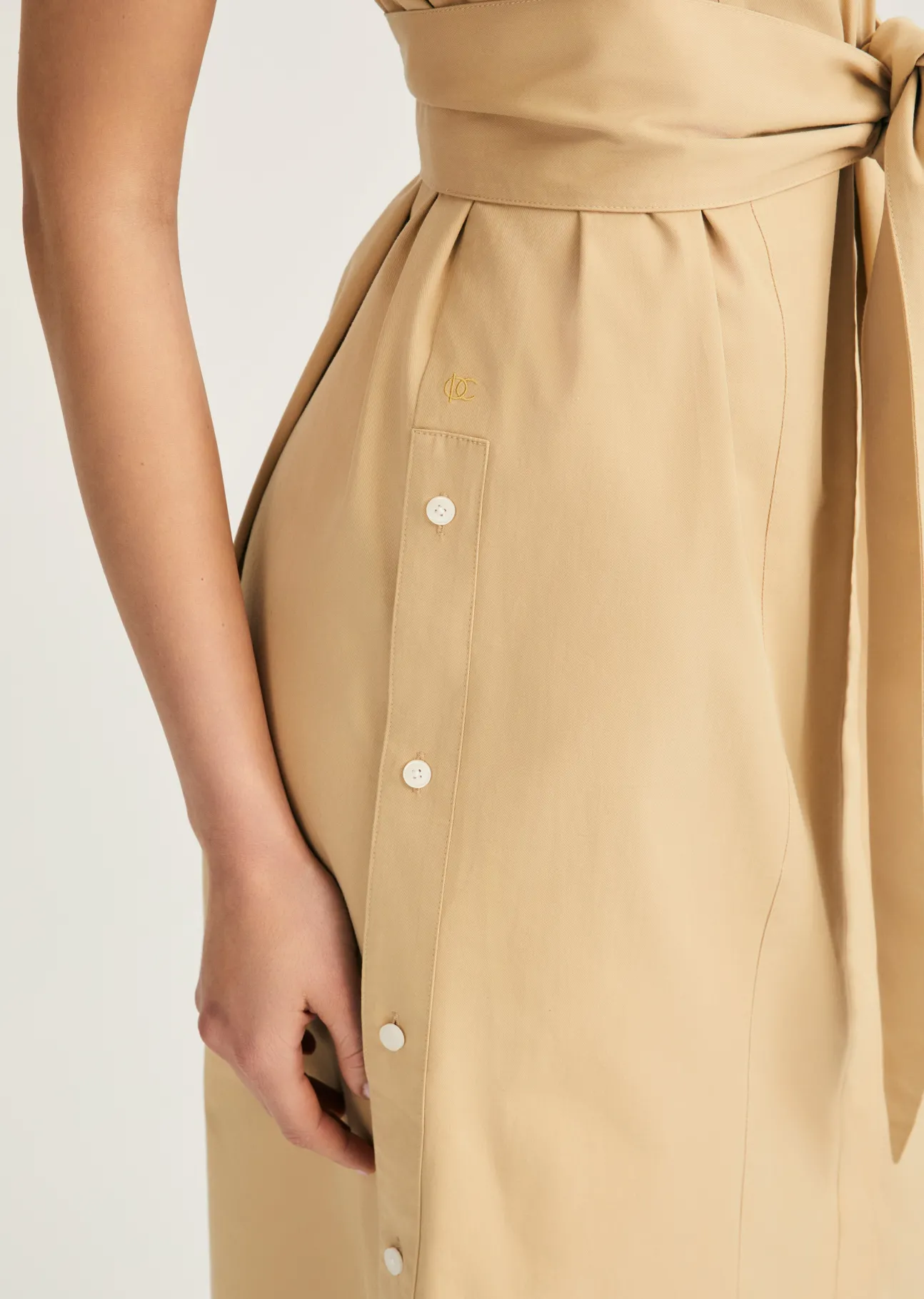 Mikala Short Sleeve Belted Shirt Dress