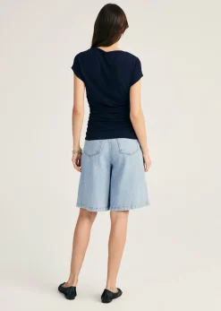 Mima Short Sleeve Ruched Top