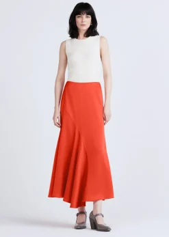 Paulette Flared Midi Skirt