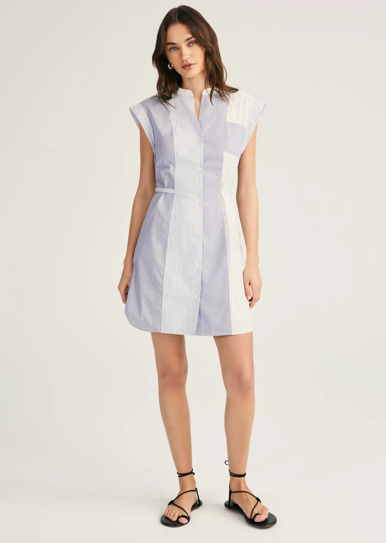 Peyton Sleeveless Shirt Dress
