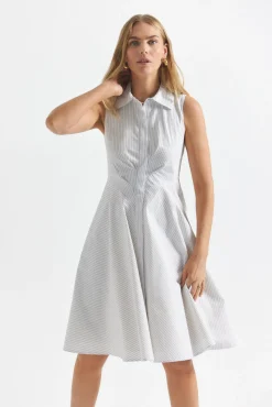 Reena Sleeveless Shirt Dress