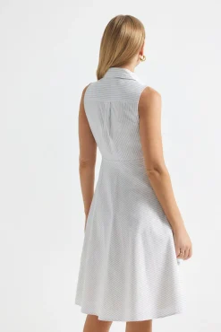 Reena Sleeveless Shirt Dress