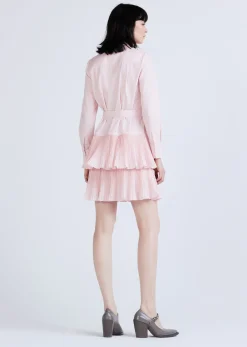 Sterling Long Sleeve Pleated Mini Dress